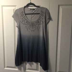 Long short sleeve top